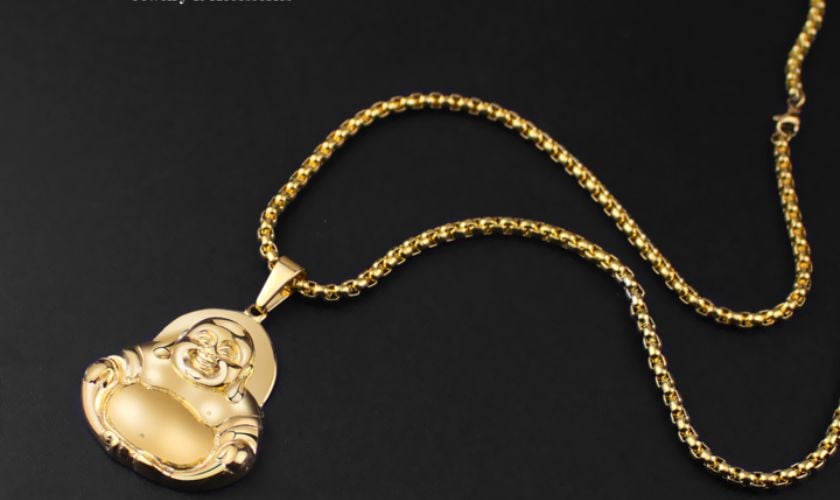 Vì sao nên đeo mặt dây chuyền Phật Di Lặc bằng vàng