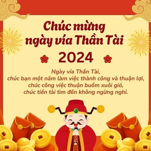 Lời chúc cho gia đình, bạn bè ngày vía Thần Tài