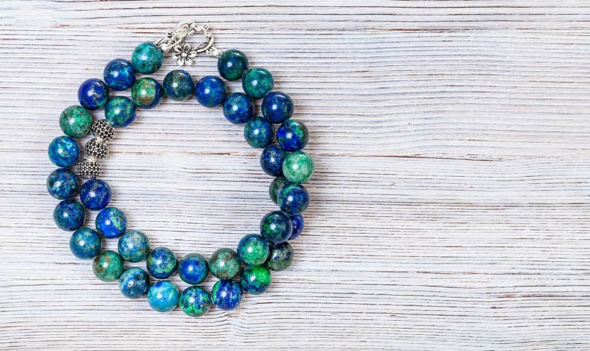 Trang sức chế tác từ đá Azurite