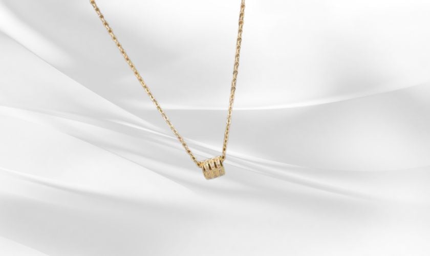 Dây chuyền vàng mỹ ký đính đá CZ Love Ya