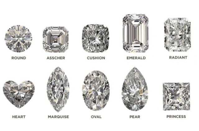 Nên lựa chọn hình dạng của kim cương theo sở thích