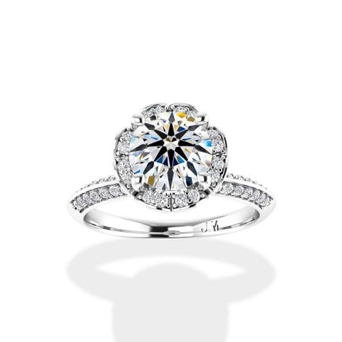 Nhẫn cầu hôn kim cương chủ lớn