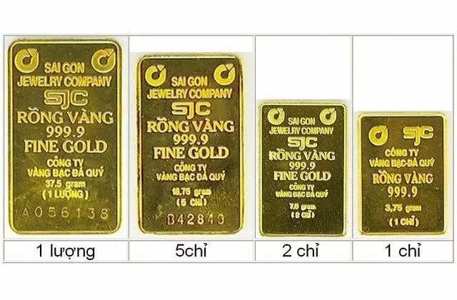 Bảng quy đổi các đơn vị vàng