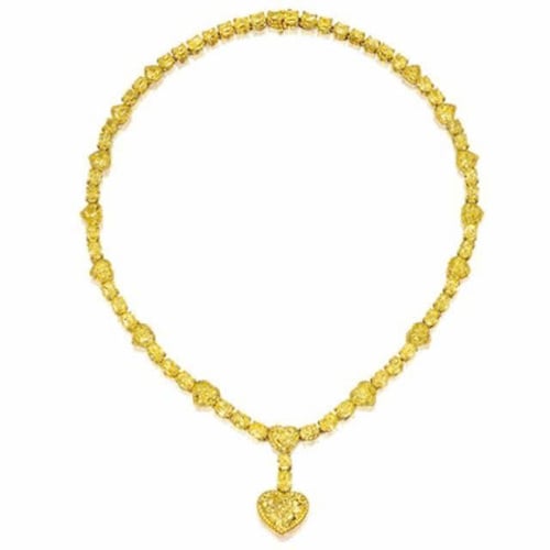 Dây chuyền cưới vàng 24K hình trái tim biểu tượng sự gắn kết lâu dài