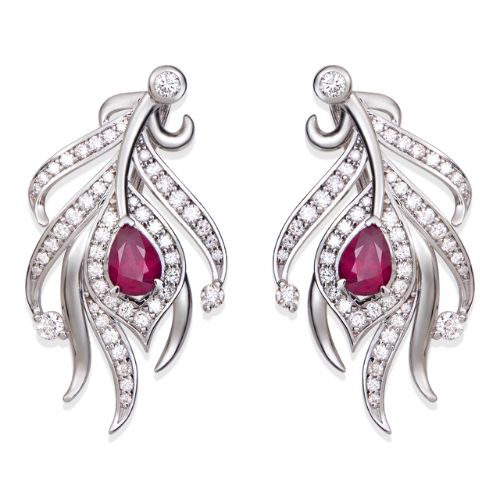 Bông tai vàng đính đá