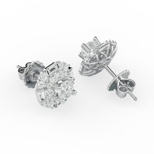 Bông tai vàng đính đá