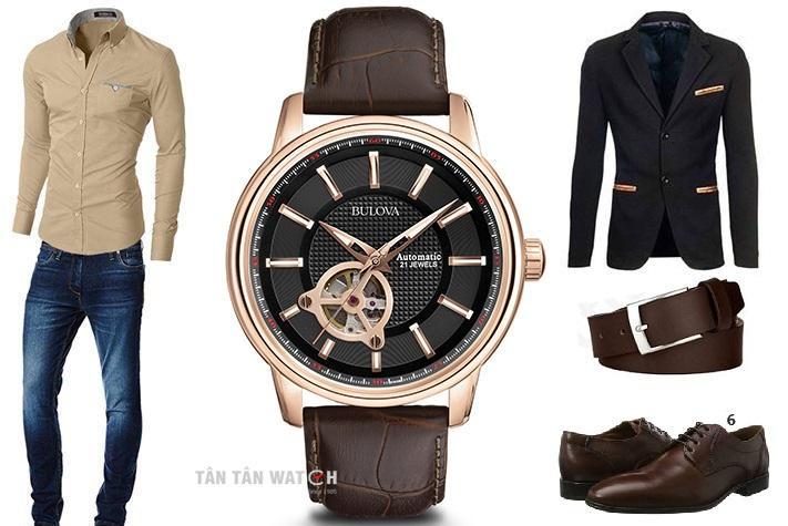 mẹo kết hợp thời trang đồng hồ nam