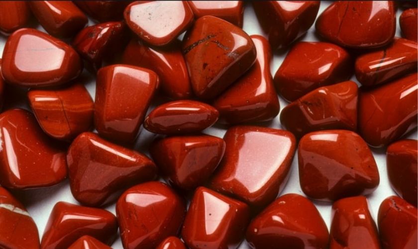 Đá Jasper có thành phần chính là Silicon Dioxide (SiO₂)