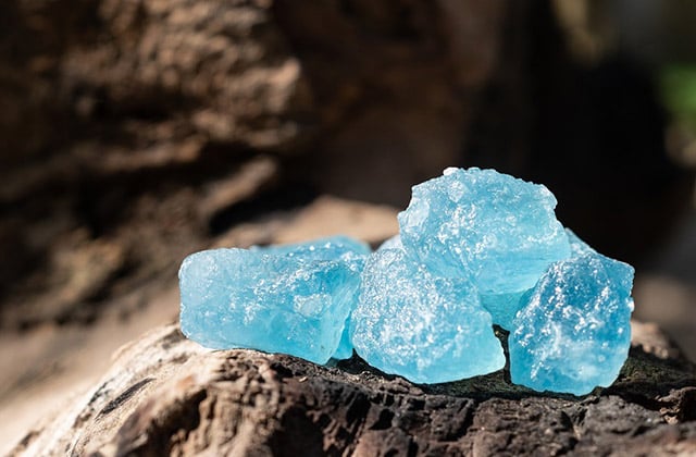 Đá Ngọc Hải Lam có màu xanh lam dịu nhẹ