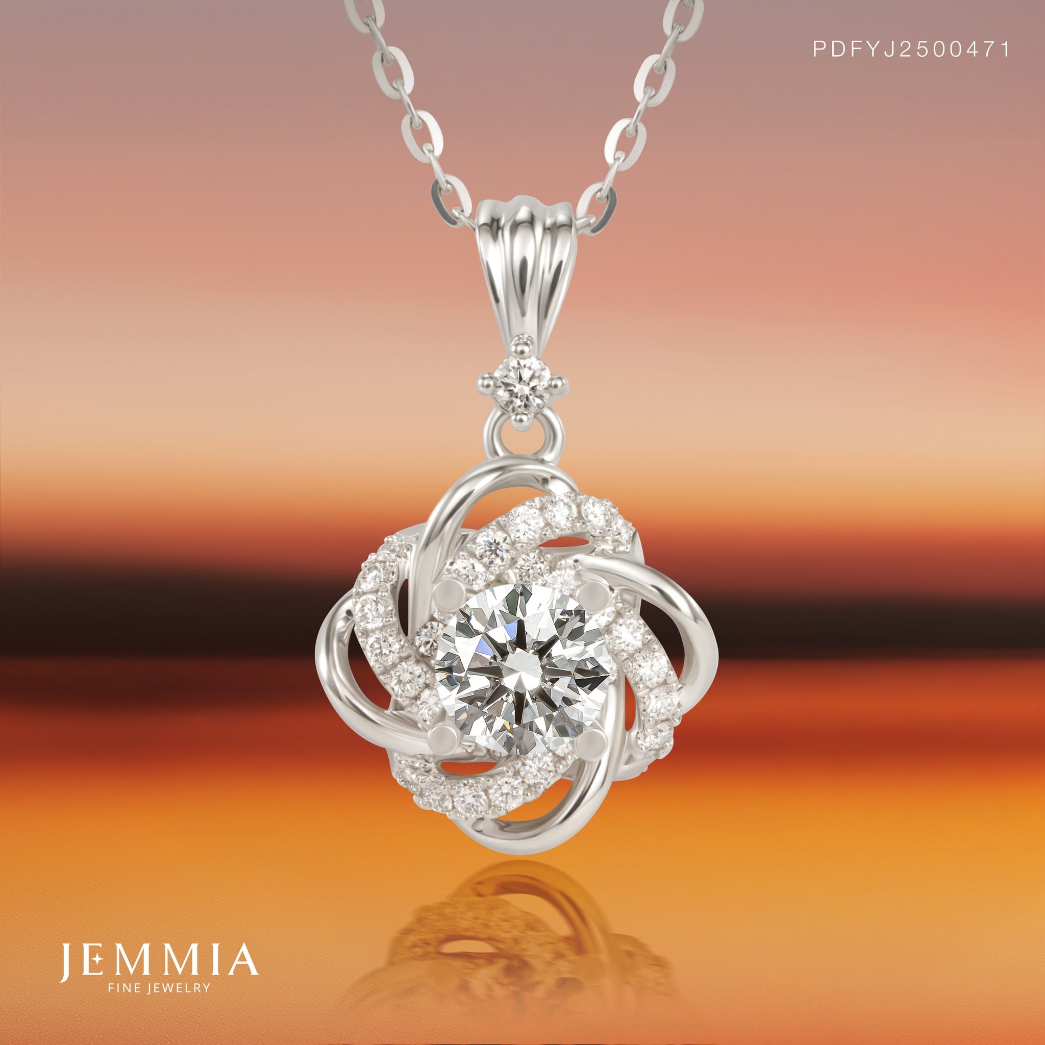 Dây chuyền kim cương PDFYJ2500471