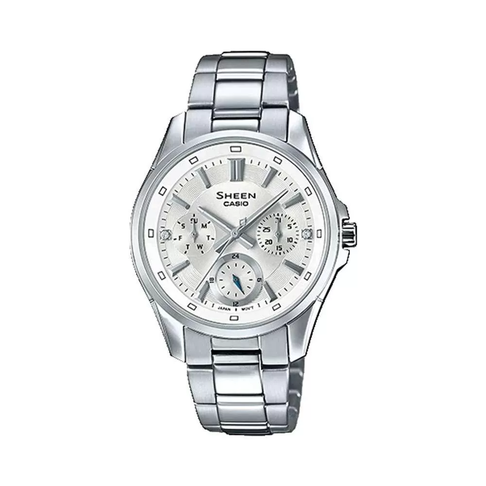 Đồng Hồ Casio Quartz SHE-3060D-7AUDR 34mm Nữ