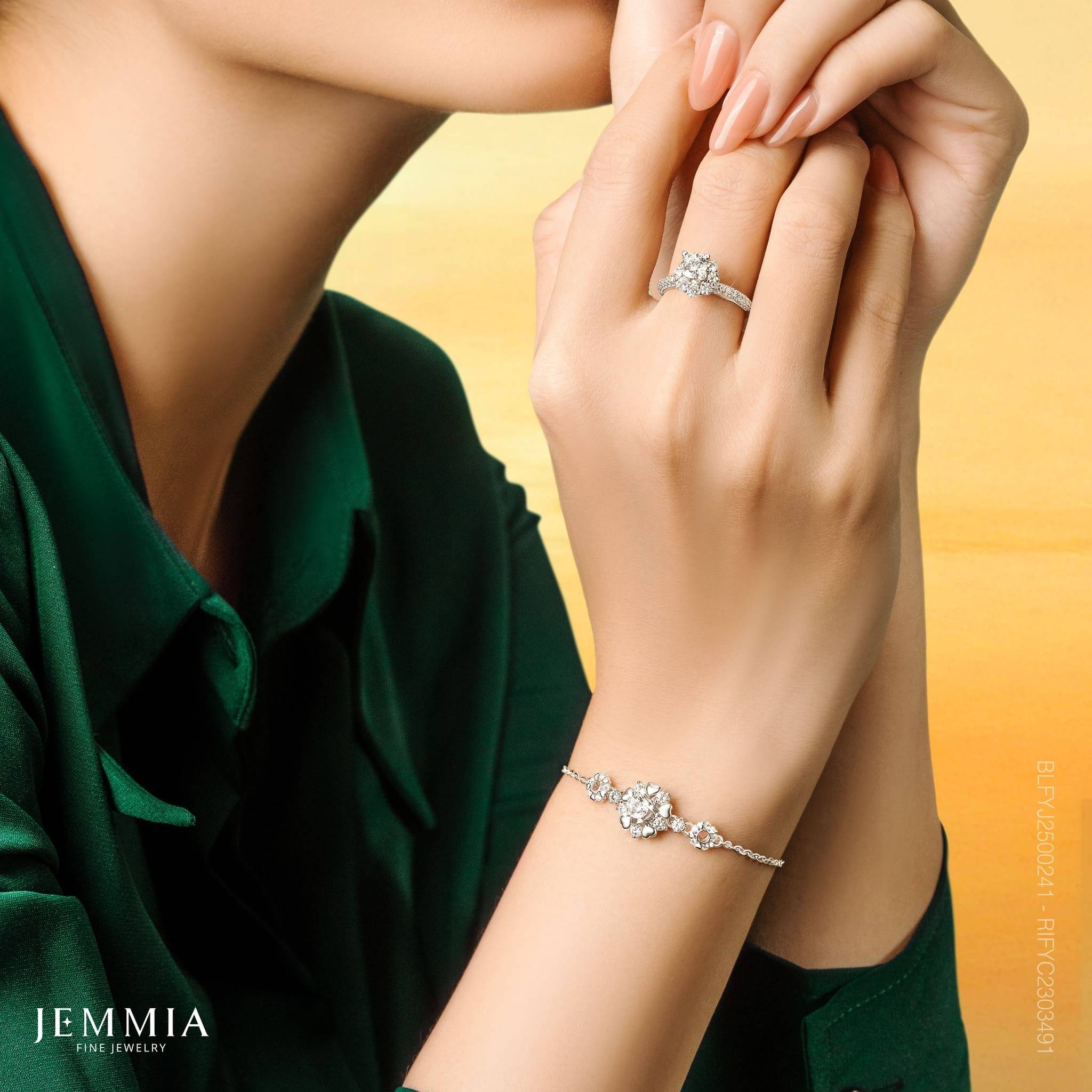 Vỏ Lắc Tay Kim Cương Tự Nhiên Nữ - BLFYJ2500241 trượng trưng cho tình cảm vĩnh cửu dành tặng bạn gái