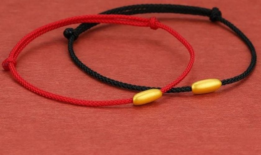 Vòng tay hạt gạo vàng 24K đôi