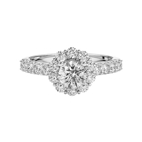 Hình 7: Nhẫn cầu hôn kim cương tròn 4 ly 6