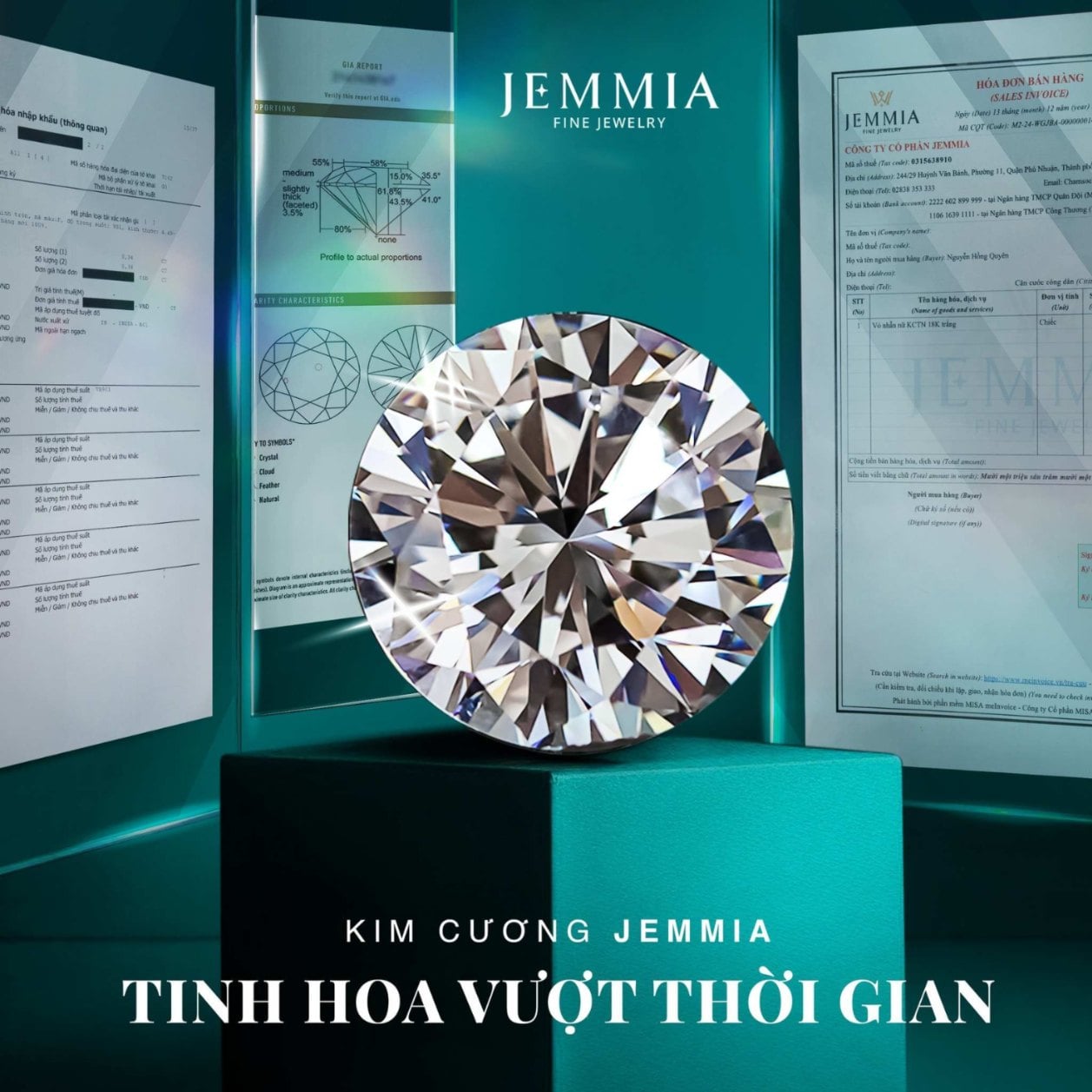 Jemmia Diamond - Địa chỉ mua kim cương 9 ly uy tín