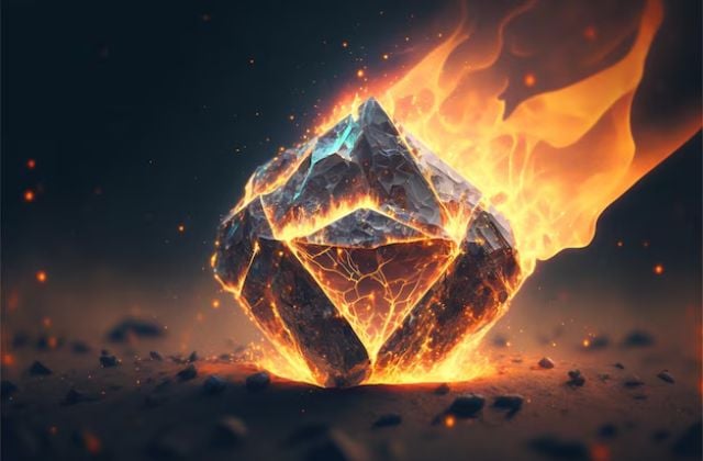 kim cương đốt có cháy không