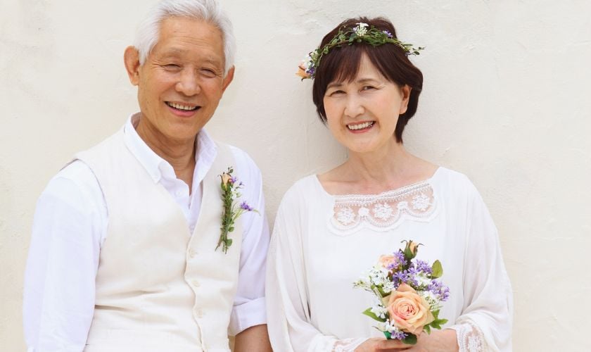 Chụp ảnh kỷ niệm 40 năm ngày cưới lưu giữ kỷ niệm