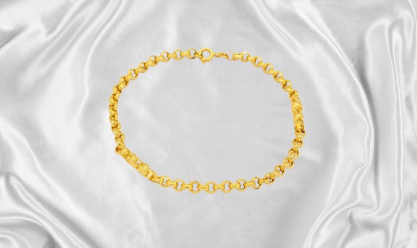 Vòng tay cho nam với chất liệu vàng 24K 5 chỉ cao cấp