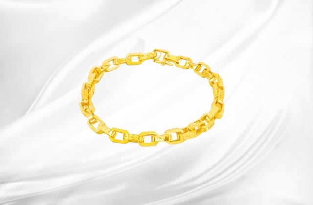 Lắc tay vàng nam 18K sang trọng, phong cách