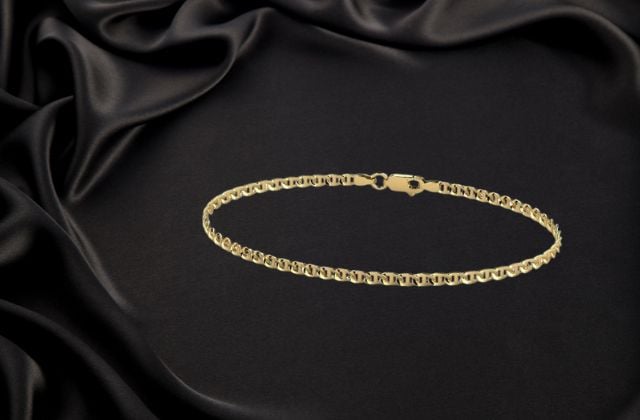 Lắc tay nam vàng 18K có trọng lượng vàng 1 chỉ