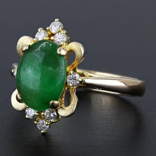 Hình 4: Nhẫn mặt đá xanh ngọc bích