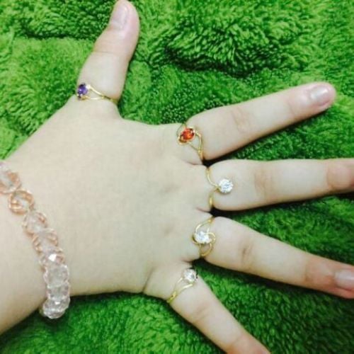 nhẫn em bé vàng 18K