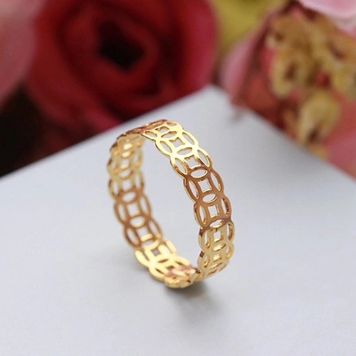 nhan-kim-tien-vang-10k-1 Hình 1: Nhẫn kim tiền vàng non đơn giản, tinh tế và sang trọng