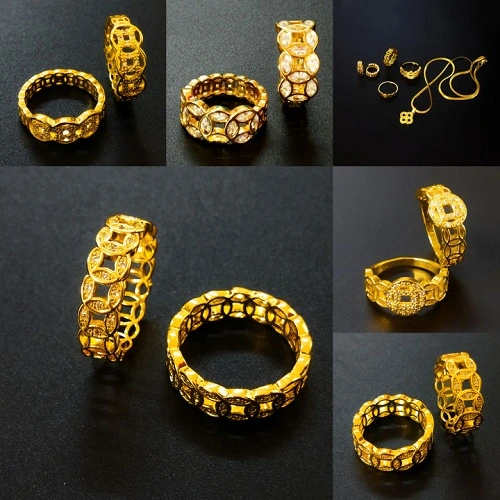 Hình 1: Cận cảnh mẫu nhẫn vàng ta kim tiền