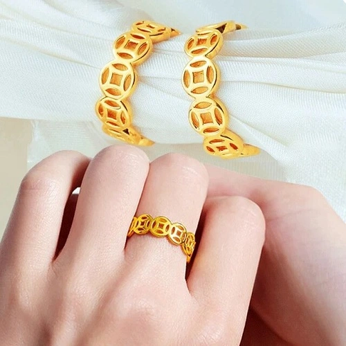 Hình 2: Nhẫn vàng ta kim tiền 0.5 chỉ