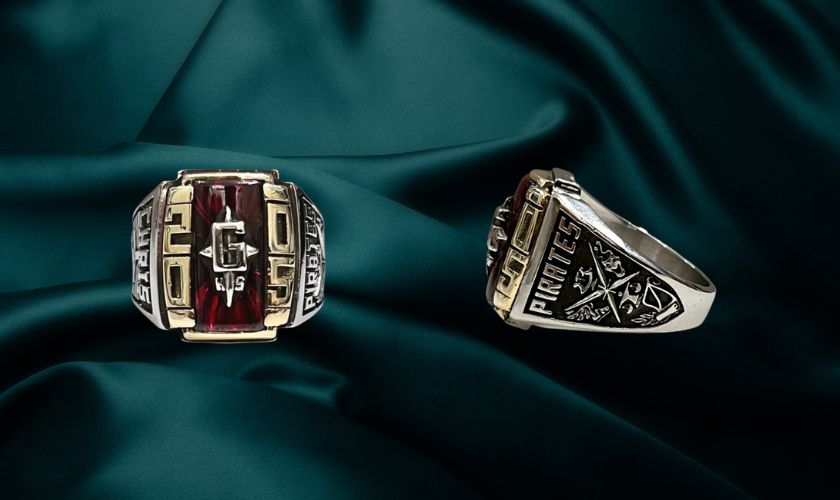 Nhẫn mỹ vàng 10K High School và hợp kim