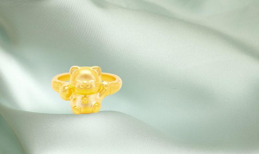 Nhẫn mèo thần tài may mắn, tài lộc