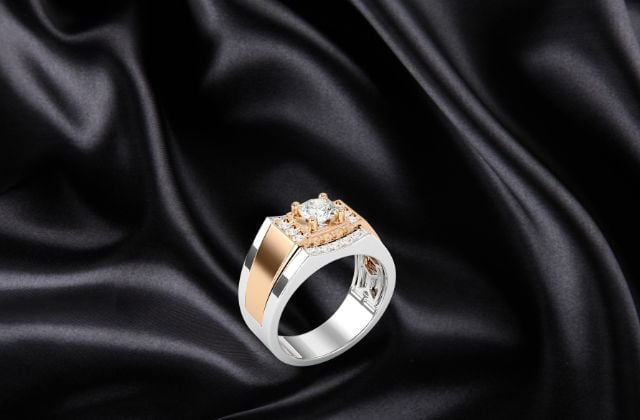 Mẫu nhẫn vàng nam 18K 2 chỉ biểu tượng của sự lịch lãm và mạnh mẽ