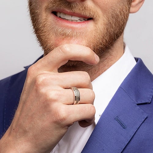 HInh 1: Mẫu nhẫn vàng 18K nam 2 chỉ giá bao nhiêu?