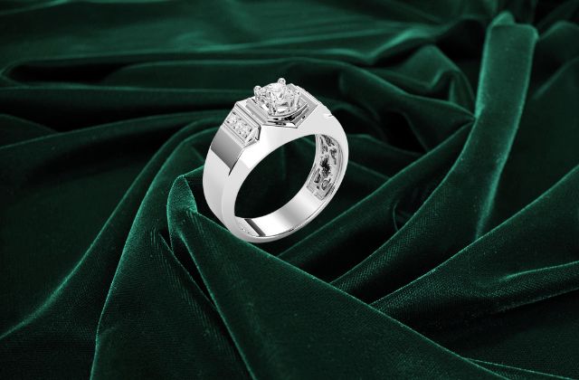 Trang sức nam vàng trắng 18K tầm 40 triệu với vẻ đẹp độc đáo