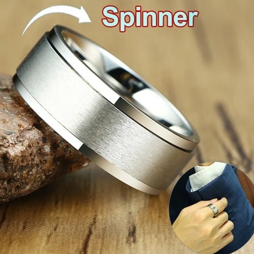 Hình 1: Nhẫn xoay đơn giản cho nam