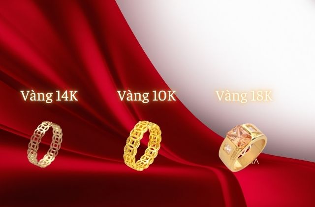 Phân biệt giữa vàng 18K và vàng 10K, 14K