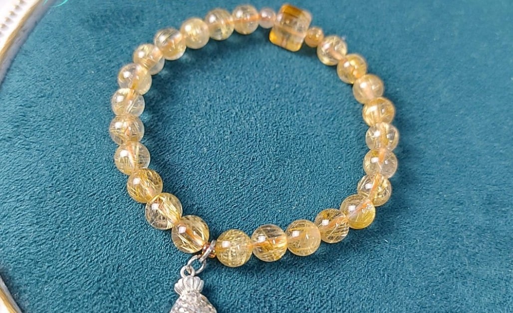 Vòng đá đeo tay nữ Thạch Anh vàng (Citrine)
