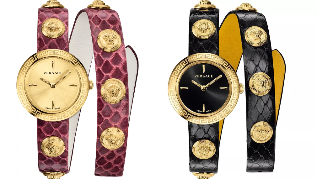 Versace Medusa Stud Icon Burgundy Watch