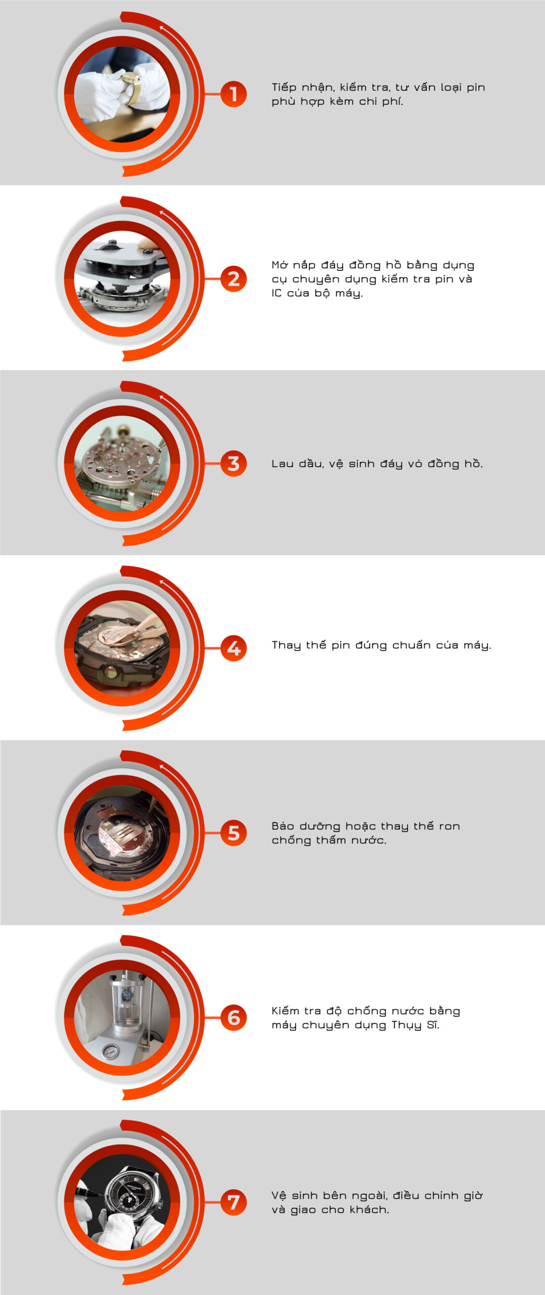 Quy trình thay pin đồng hồ Casio