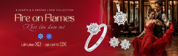 Bộ trang sức kim cương Fire on Flames - Kiệt tác rực lửa, khơi lửa đam mê