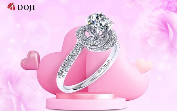 Nhẫn đính kim cương còn được xem là biểu tượng tượng trưng cho tình yêu bền vững