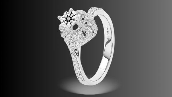 image4_6d6b23abf31f4b2fa083320991c7cc11_grande Nhẫn vàng trắng 18K đính kim cương DOJI (Mã sản phẩm: AFRR000113D2DA1)