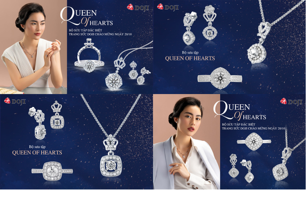 Queen of Hearts được lấy cảm hứng thiết kế từ chiếc vương miện cao quý để tôn vinh quyền năng của người phụ nữ trí tuệ & bản lĩnh