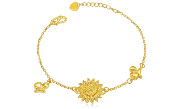 Lắc tay vàng 24K DOJI BFB7004070A1XX0 được lấy cảm hứng từ Hoa hướng dương, đại diện cho sự lạc quan và hy vọng