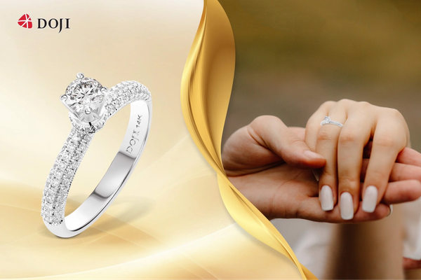 Chiếc nhẫn tỏ tình vừa vặn, phù hợp sẽ thể hiện sự tinh tế, quan tâm và chân thành với đối phương