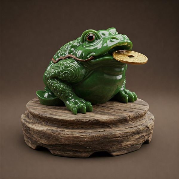 Người mệnh Mộc nên sử dụng thiềm thừ xanh lá cây để phát huy tính sáng tạo